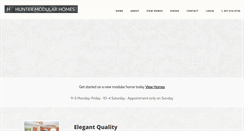 Desktop Screenshot of huntermodularhomes.com